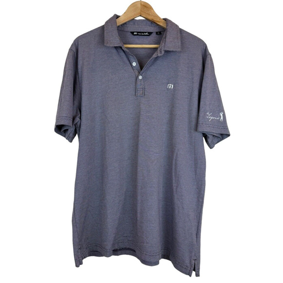 Travis Mathew Golf Polo Shirt Men's XL Periwinkle Stretch Pima Cotton Blend - Picture 1 of 6
